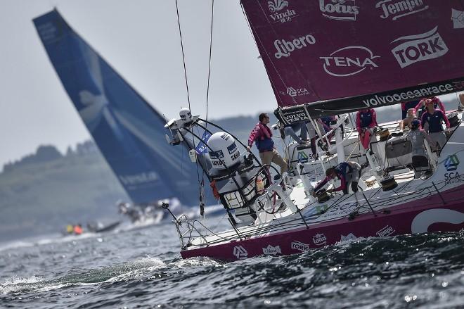 Team SCA and Team Vestas Wind - Volvo Ocean Race - Lorient In-Port Race © Ricardo Pinto / Volvo Ocean Race